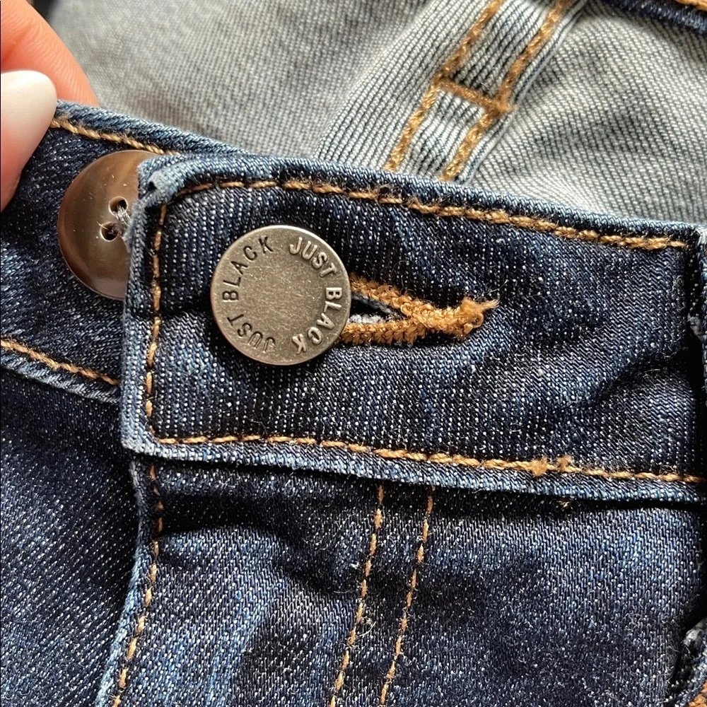 Just Black Dark Blue Denim Jeans Size 29 - Picture 3 of 5